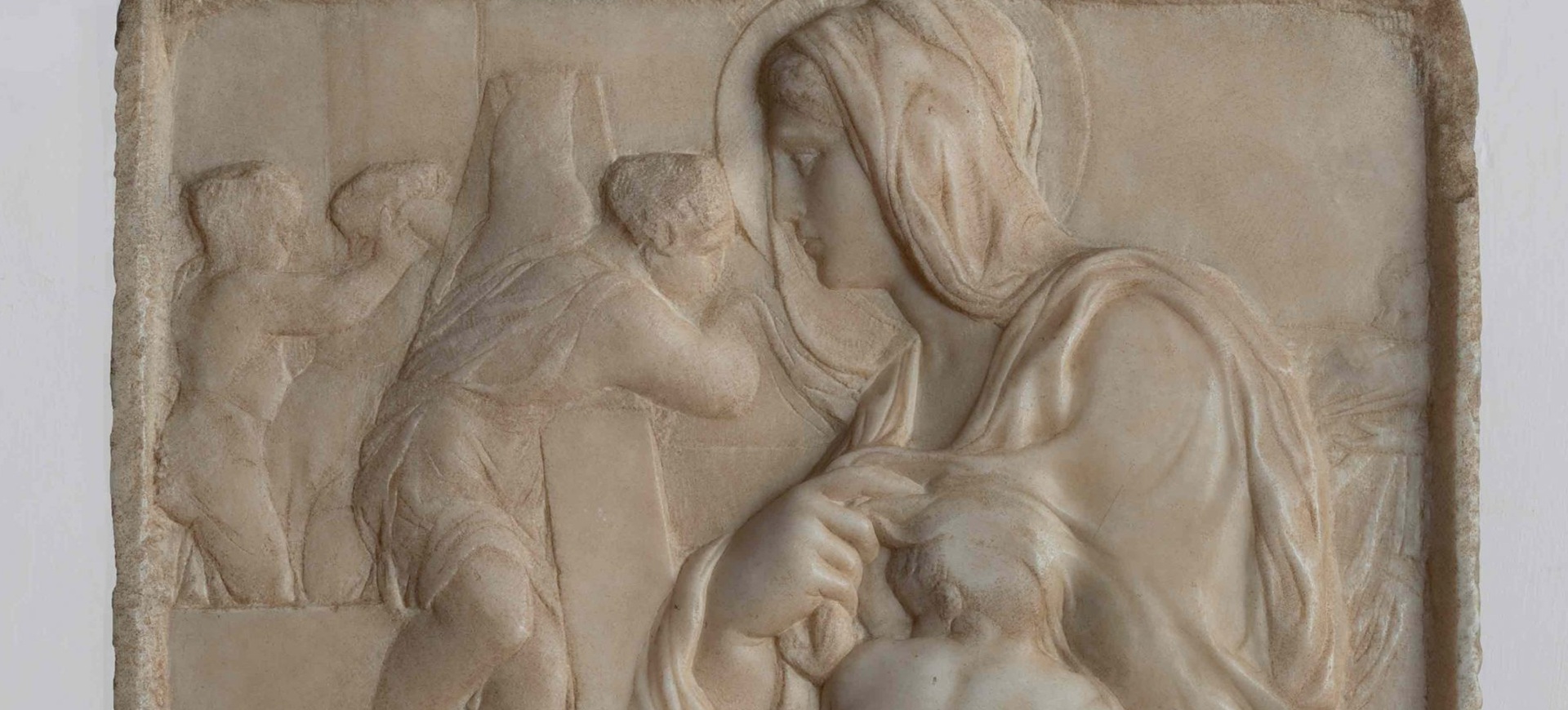 Madonna della Scala di Michelangelo (dettaglio)