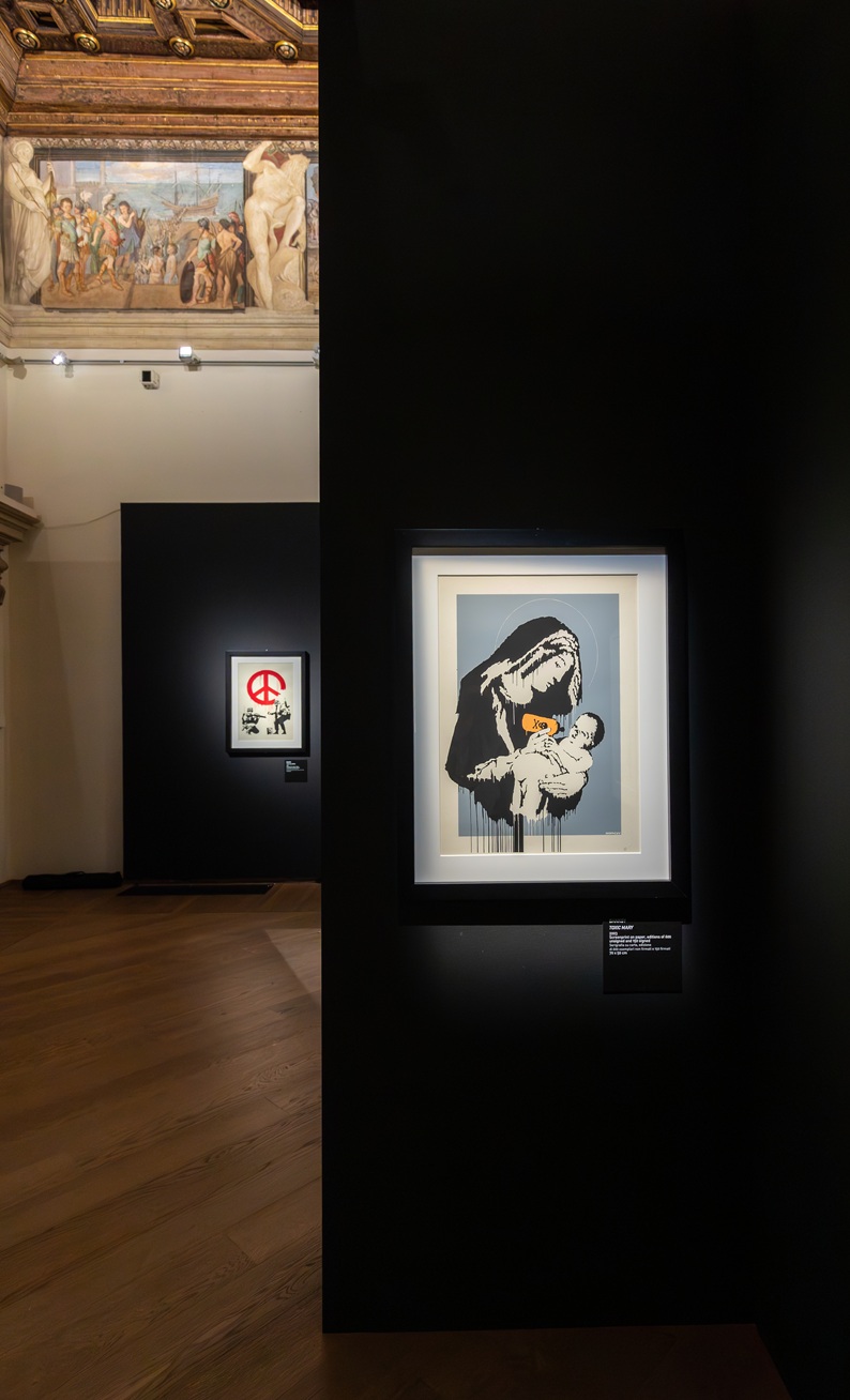 Exhibition "Banksy Archive 01. The School of Bristol 1983-2005" at Palazzo Fava, Bologna