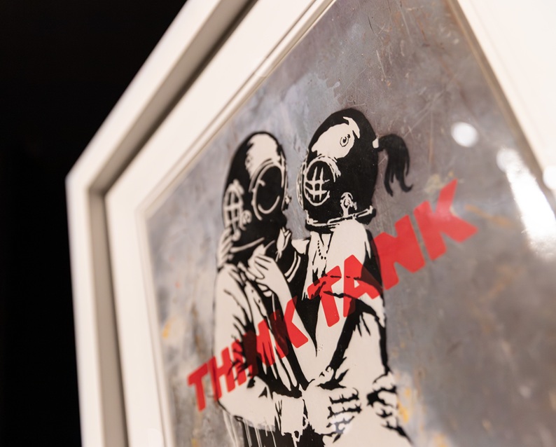 Exhibition "Banksy Archive 01. The School of Bristol 1983-2005" at Palazzo Fava, Bologna